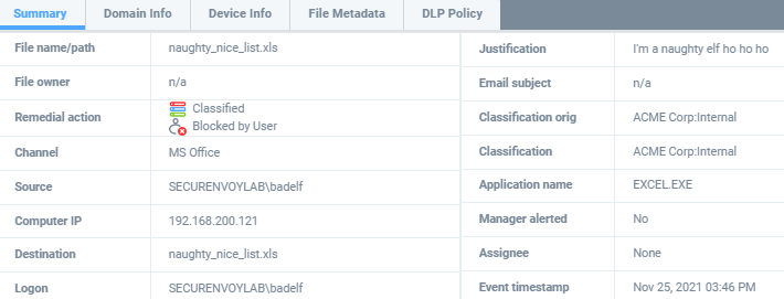 data classification